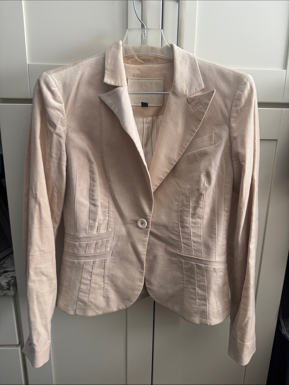 Women's Tailored Light Pink Blazer Jacket